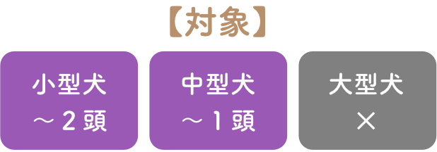 ドッグホテル対象